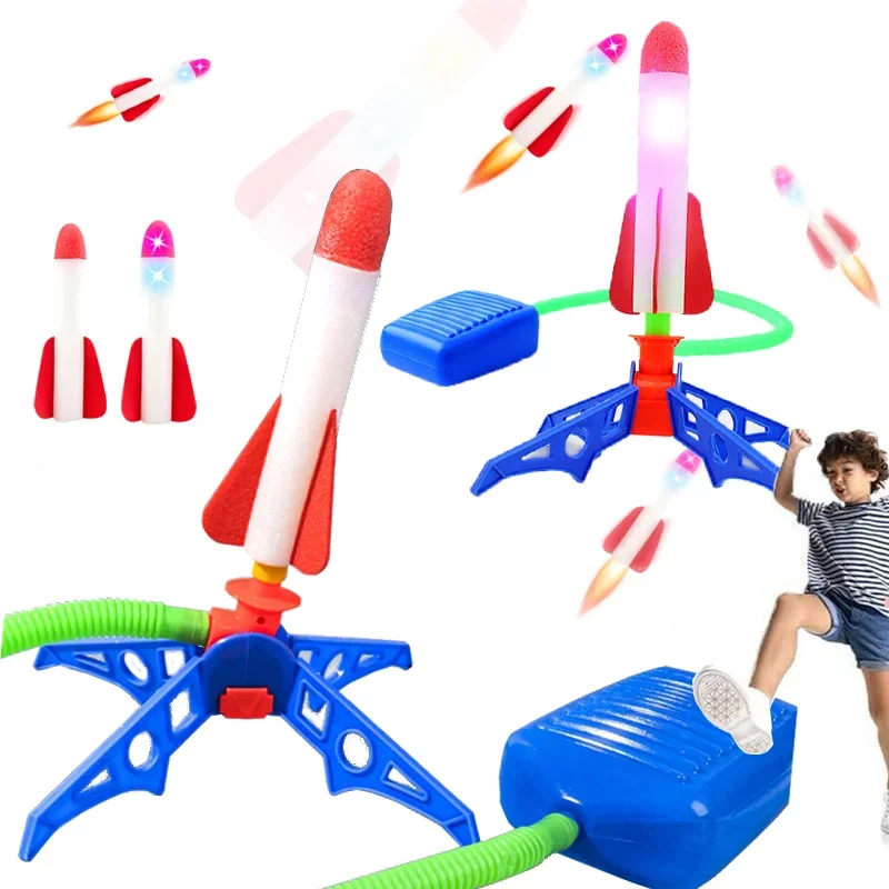 Outdoor Hunting Toys - Kids Rocket Launcher Outdoor Stomp Soaring