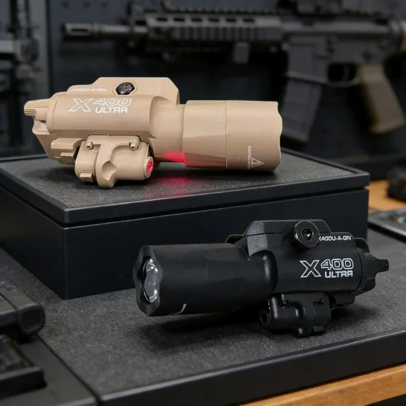 Outdoor Hunting Toys - 2-in-1 X400U Flashlight Laser Pointer Sight