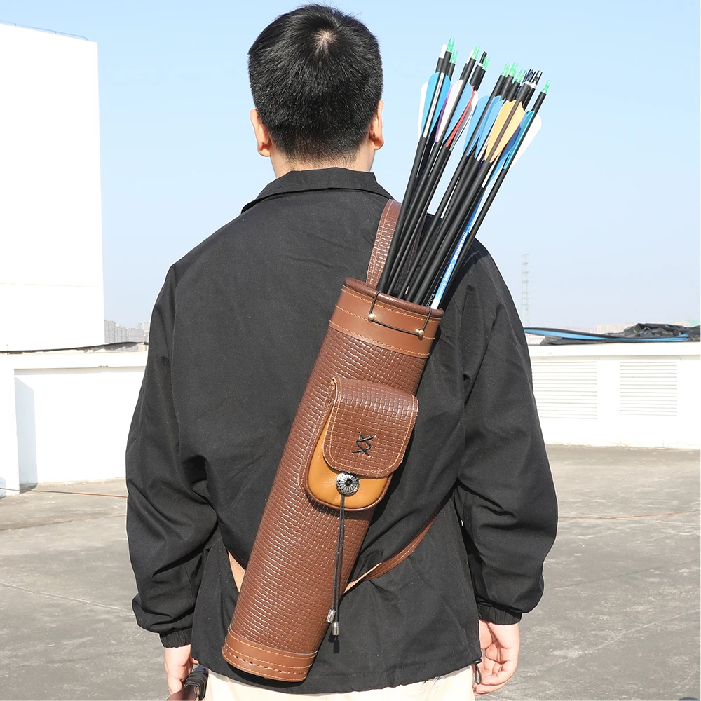 Cowhide Archery Arrow Quiver S - Quiver Arrow Back review and price
