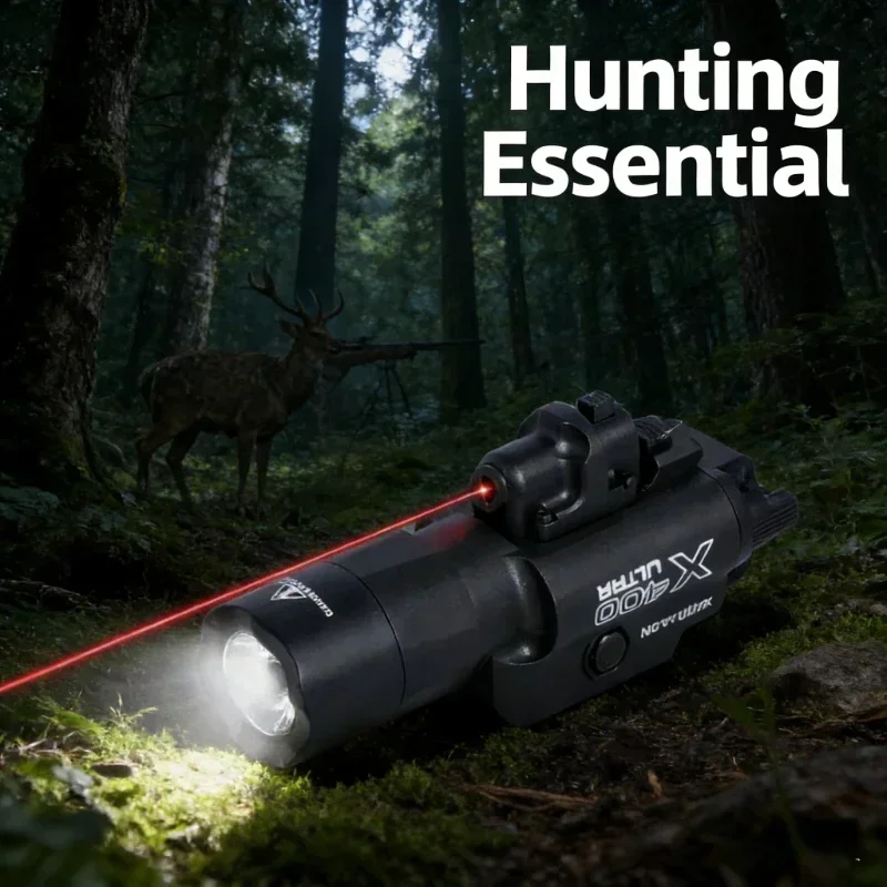 2-in-1 X400U Flashlight Laser  - Outdoor Hunting Toys review and price