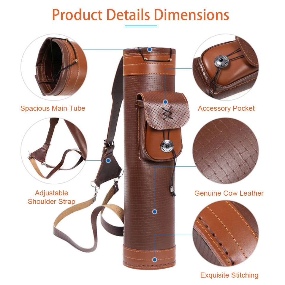 52cm Traditional Portable Pouc - Quiver Arrow Back review and price
