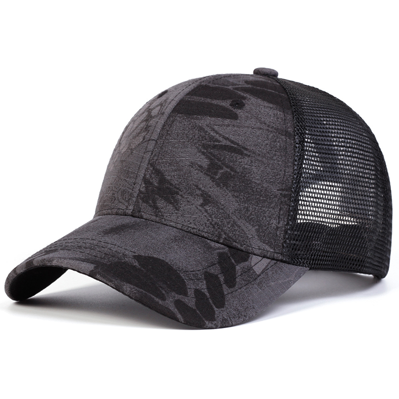 Custom Logo Camo Mesh Trucker  - Outdoor Hunting Logo review and price