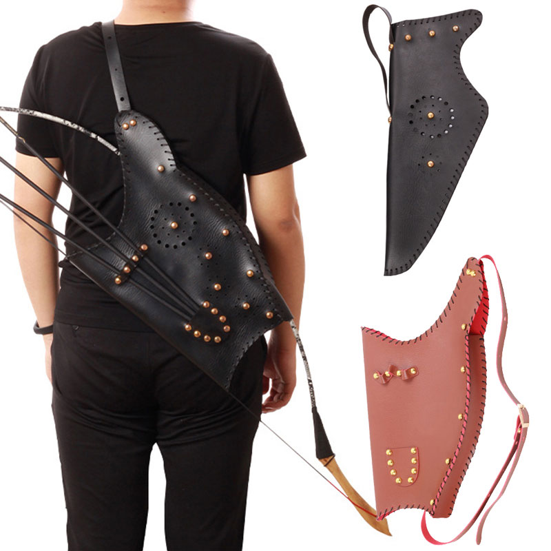 Traditional PU Leather Archery - Quiver Arrow Back review and price