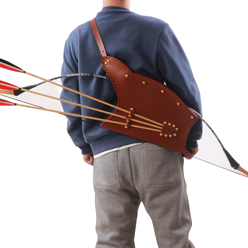 Traditional PU Leather Archery - Quiver Arrow Back review and price